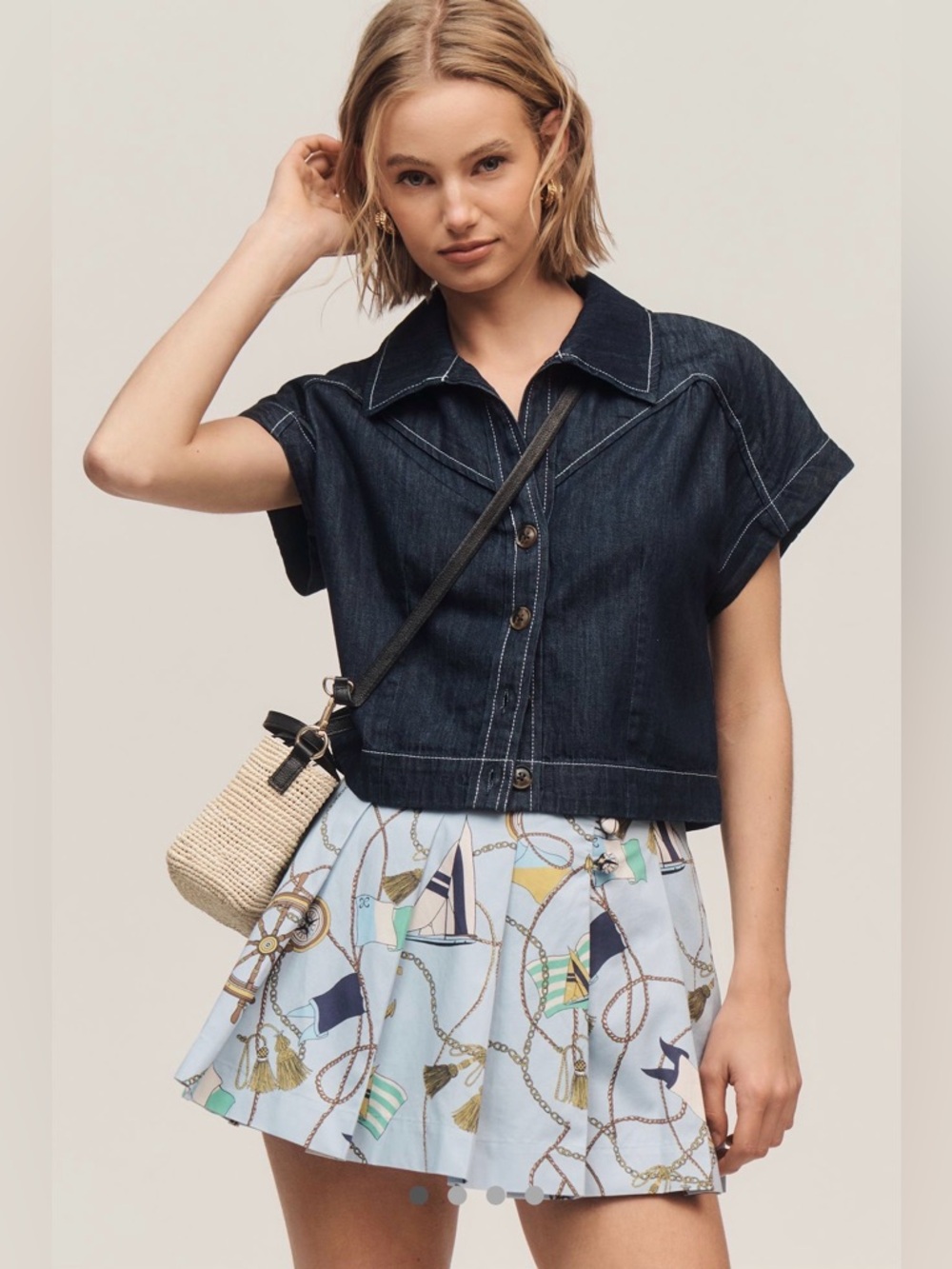 Maeve By Anthropologie “Kiki” Printed Pleated Skort - NWT